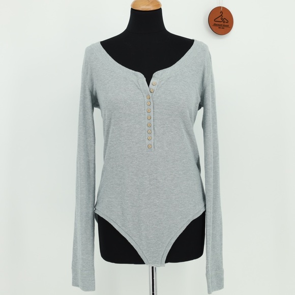 Free People Tops - FREE PEOPLE Dylan Thermal Bodysuit Henley with‎ Thumb Holes